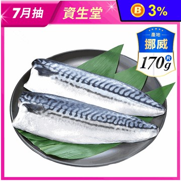 【祥鈺水產】挪威薄鹽鯖魚 170g±20g 片