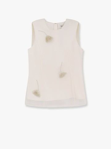 Silk top with jewel details - ROHE - gender_Woman