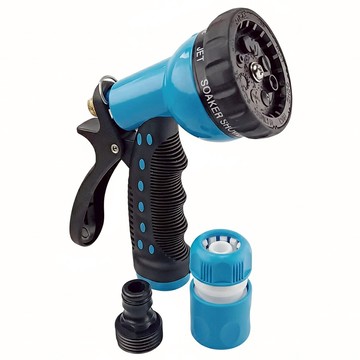 生活主管 鋅8段水槍組 園藝花灑/居家清潔/清洗車輛  藍色  1組