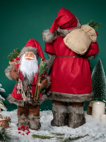 聖誕老人玩偶公仔聖誕節裝飾品聖誕老人擺件氛圍聖誕樹節日禮物