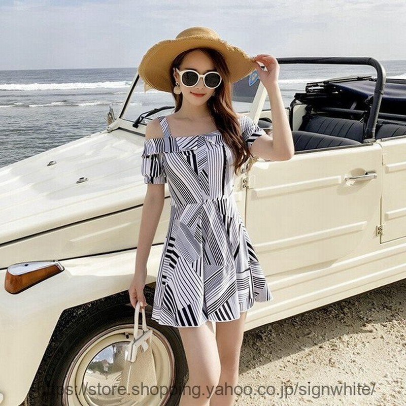 ワンピース水着 体型カバー 大人 可愛い おしゃれ 水着 体型カバー レディース ワンピース オールインワン 通販 Lineポイント最大0 5 Get Lineショッピング