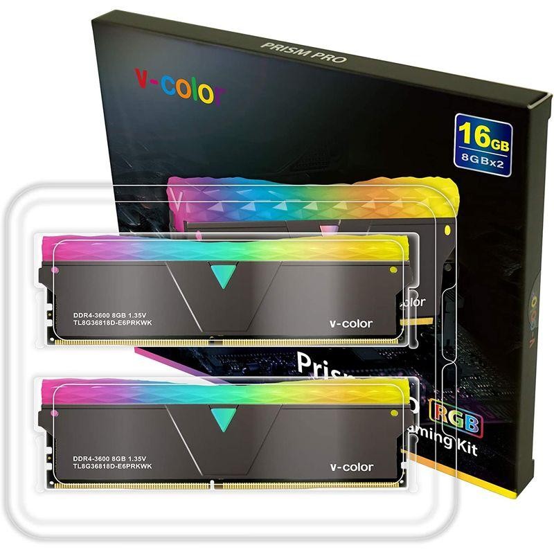 v-color Hynix IC デスクトップPC用 ゲーミングメモリ Prism Pro RGB