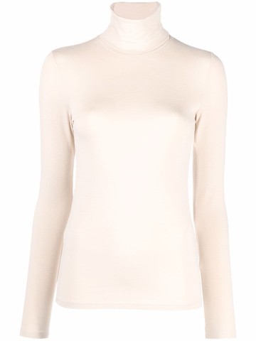 Majestic Filatures - roll-neck top - women - Elastane/Viscose - 3 - Neutrals