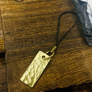 黃銅 水波紋 吊牌 S360