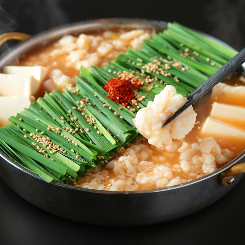 もつ鍋醤油味4人前 牛モツ追加400g