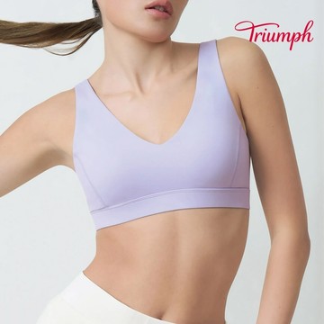 Athleisure 城市律動系列 深V無鋼圈內衣 丁香紫