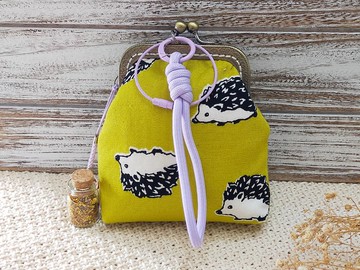 刺蝟圖案口金包~桂花漂流瓶