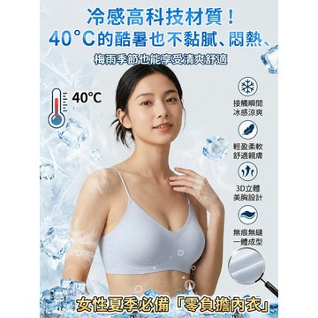 🔥5D超薄涼感 聚攏無痕吊帶內衣 女士無痕吊帶胸罩內衣 涼感夏季薄款文胸 透氣親膚 無鋼圈文胸 3D立體聚
