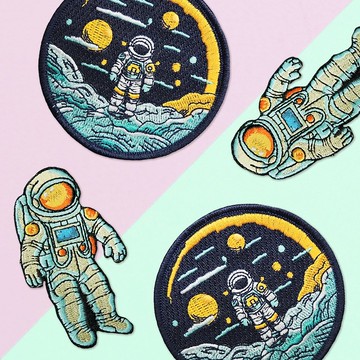 【刺繡布貼】太空人系列 (二款)