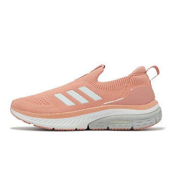 adidas 健走鞋 Cloudfoam Walk Lounger 女鞋 粉橘 針織 套入式 緩衝 休閒 愛迪達 ID4061