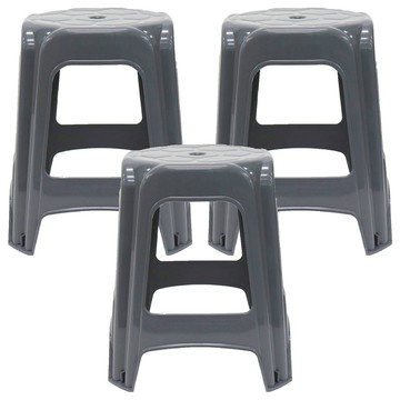 comet 塑膠椅 36.5 x 36.5 x 43.7cm  灰色  3個