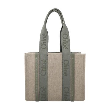 ChloeWoody tote bag帆布托特包(中號/墨綠)