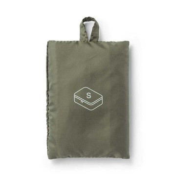 MUJI 聚酯纖維可折疊分類收納袋/卡其/S卡其/約20×26×10cm/S