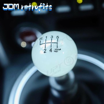 【新品特價】汽車改裝排擋頭 夜光檔把頭 圓形帶檔位波棍頭 手動擋掛檔頭 換擋頭杆