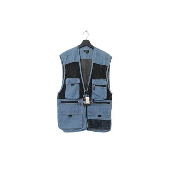 Back to Green-經典釣魚背心 丹寧拼接 i-07/ vest