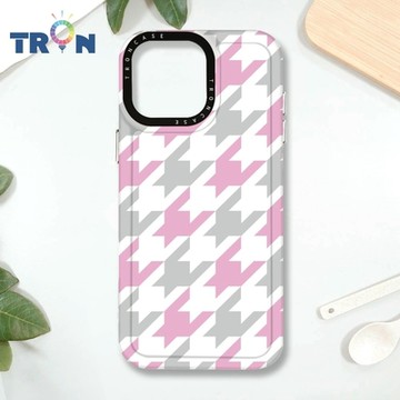 TRON IPHONE 16 PRO MAX 撞色千鳥紋 MAGSAFE 磁吸 防摔 太空殼 透白 手機殼