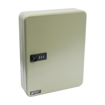 TRENY 密碼鑰匙保管/鑰匙管理盒 93支  灰綠色  1個