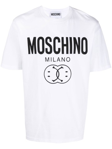 Moschino - logo-print T-shirt - men - Cotton - 54 - White