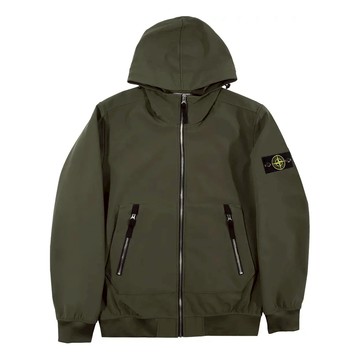STONE ISLAND Soft Shell-R Hooded Jacket 'Olive Green'
