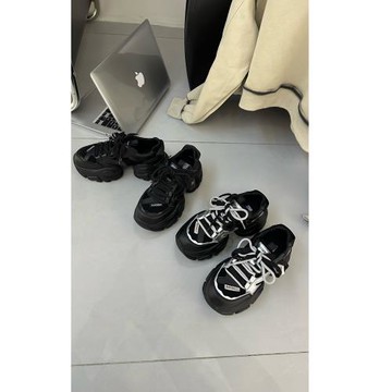 栢香妮BAHONGLY厚底小個子老爹鞋女2025秋新款增高輕便透氣運動鞋