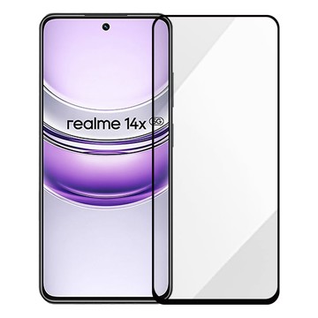 Metal-Slim Realme 14X 5G 全膠滿版9H鋼化玻璃貼