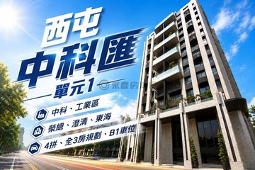 西屯｜坤聯發中科匯｜全新成屋三房平車｜視野無遮蔽｜台中市西屯區安和路