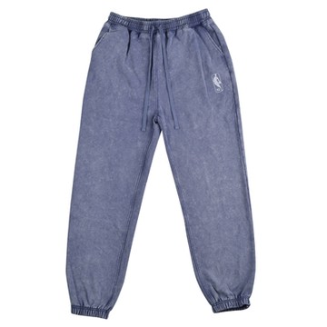 NBA 水洗 棉長褲 藍色-NBAWSPBL_NBA