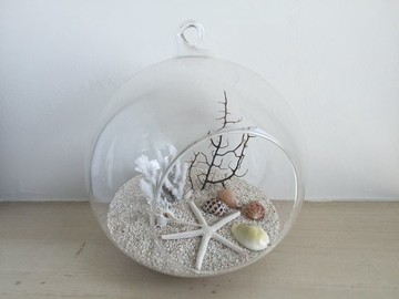 純自然 海洋 diy組 玻璃球 貝殼 飾品 送禮 療癒 小物 diy ocean