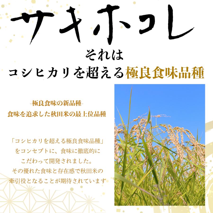 新米 米 お米 10kg 秋田県産 サキホコレ 白米 10キロ 令和5年産 5kg*2袋 精米