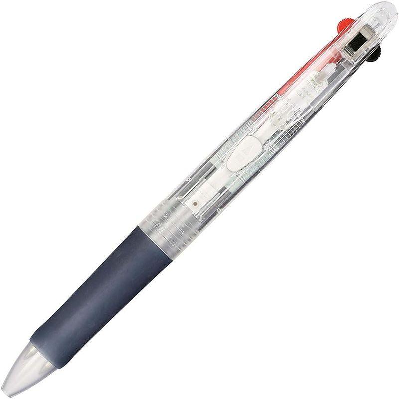ゼブラ 2色ボールペン クリップオンG2C 透明 B-B2A3-C