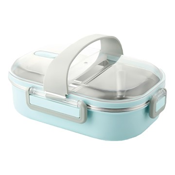 Katie 可提式雙格防漏隔熱便當盒  1個