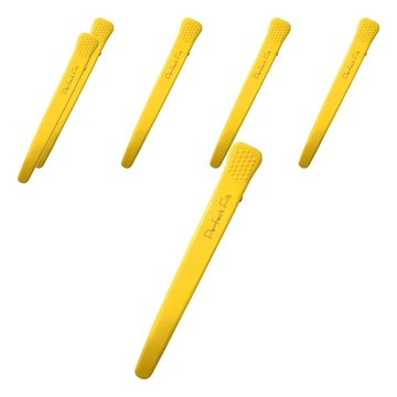 FAWEIO 髮葳鵝 止滑夾  黃色  6件