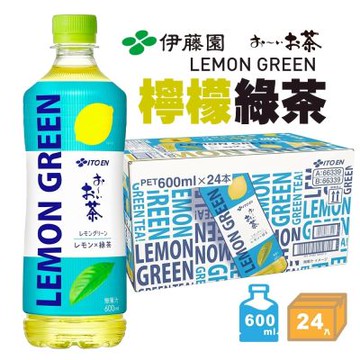日本伊藤園Oi Ocha 檸檬綠茶 600mlx24瓶組
