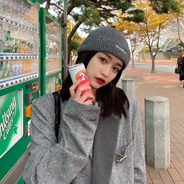 痞痞腔調~個性休閑瓜皮帽子男女秋冬韓版復古學生毛線帽冷帽秋冬1入