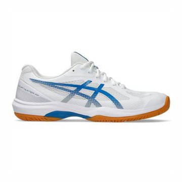 Asics Court Hunter Ff 1071A111-102 男 羽球鞋 支撐 抗扭 瞬移 白 藍