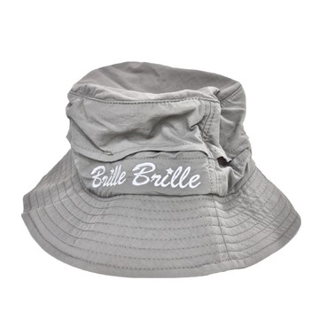 Brille Brille 兒童親子款透氣漁夫帽禮盒 1~8歲適用  薄霧秘境 灰色  M