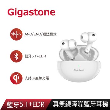 GIGASTONE True Wireless真無線降噪藍牙耳機TAQ1-典雅白 雙入組 (TAQ1 White 2PK)