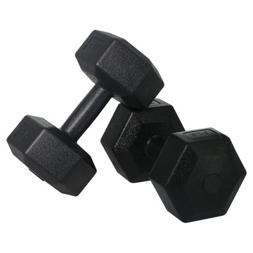 Velika 家用健身房基本六角啞鈴 DB-01 黑色  2個  5kg