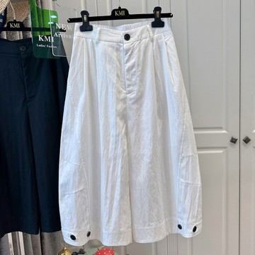 ＊ORead＊純色高腰紐帶拼接休閒褲(2色M~3XL)