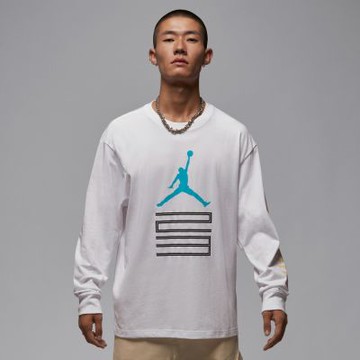 NIKE 長袖上衣 男 喬丹 AS M J BRK AJ11 GFX LS CREW 白 IM6508-100(2S4699)