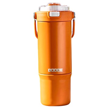 BOACUP 316 不鏽鋼雙飲保溫杯 900ML  橙色  1個