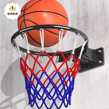 籃球壁掛式標準室外打孔籃球架籃圈投籃黑色實心戶外籃球框墻上框 y7081
