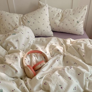 🔥優選好物🔥A類母嬰雙層紗四件套  床包四件組   床單三件組 標準雙人  加大雙人 單人床單組 床單被套鬆緊帶床包