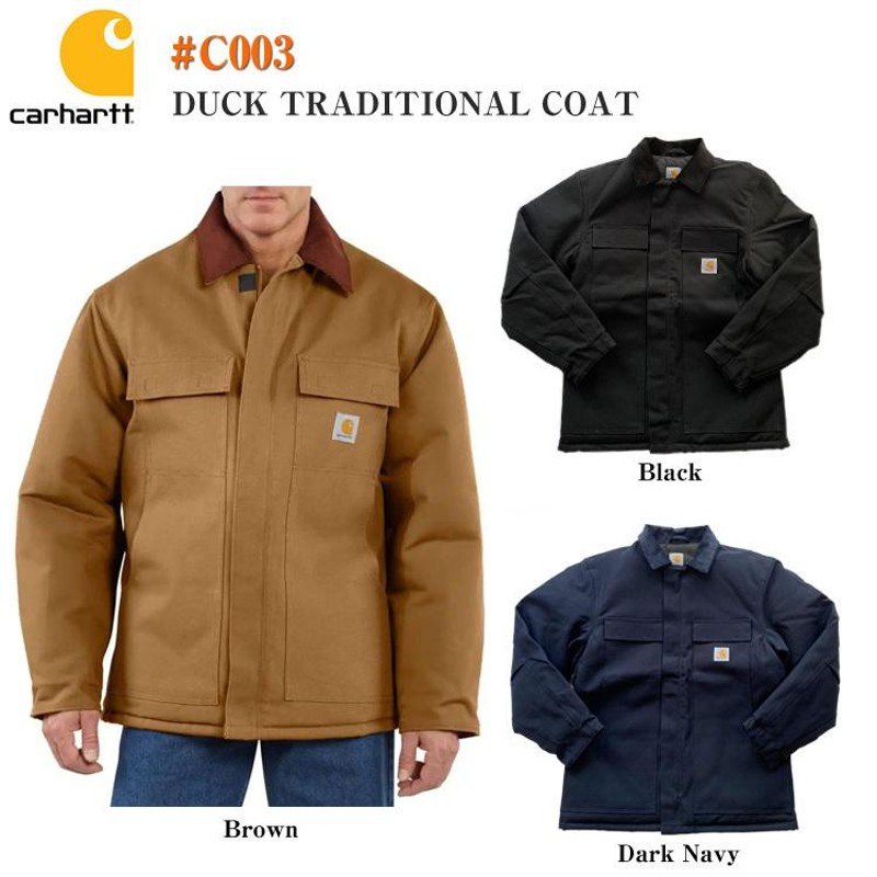 Carhartt】カーハート C003 ダック トラディショナル コート キルティングライナー アウター ワークジャケット ミリタリージャケット ダック ジャケット | LINEショッピング