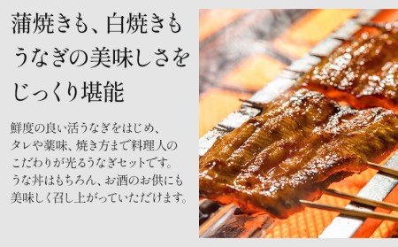 国産うなぎ 蒲焼き 白焼き セット 計160g