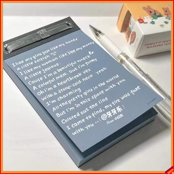 【便利貼 便籤紙】韓國Plande固件騎縫便簽本學生學習留言本備忘錄手賬記事拼貼素材
