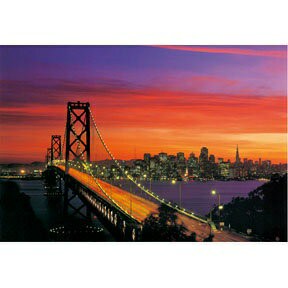 P2-HM1000-158 舊金山金門大橋夜光拼圖1000片