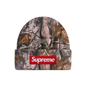 Supreme New Era Box Logo Beanie 帽子 毛帽 枯枝迷彩 褐色FW25BN-RE[台灣現貨]