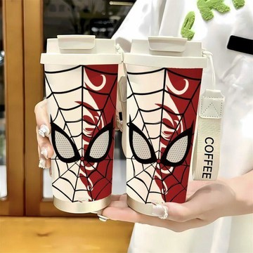 【臺灣-出貨】紅色蜘蛛俠炫酷夏季小衆雙飲運動高級感多功能保冷隨行網紅咖啡杯HIAGU3