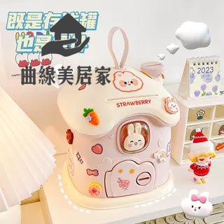 免運 2024年新款兒童女孩可愛網紅禮物儲錢儲蓄罐小房子存錢罐新年禮物qxm7301